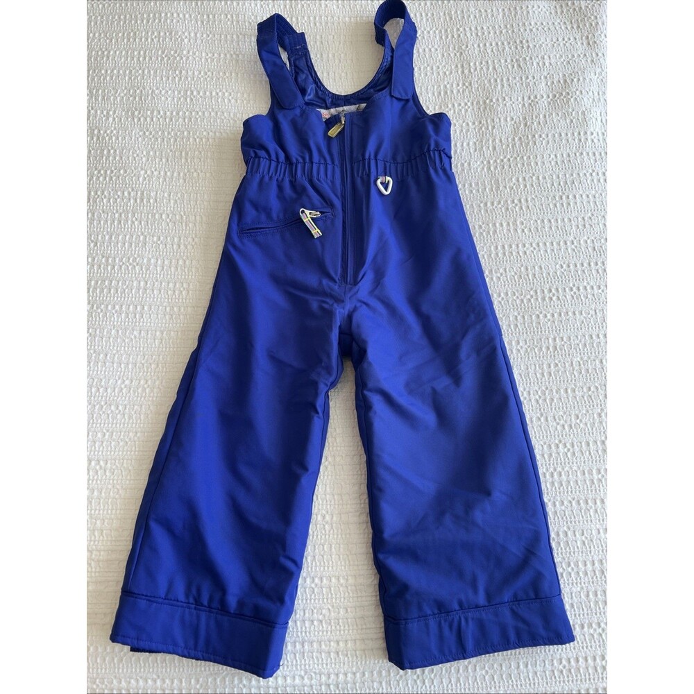 Obermeyer I-Grow Kids Bibs Size 4 Purple Snow Pants Ski Insulated Girl Snoverall